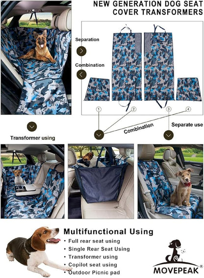 Dog Car Seat Cover for Back Seat