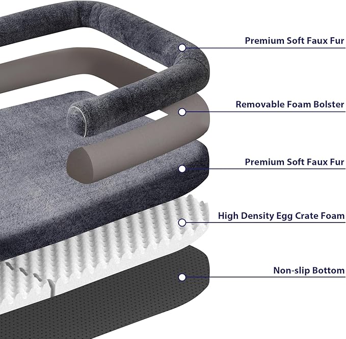 Human Dog Bed for Adult 71" x 46" x 9"