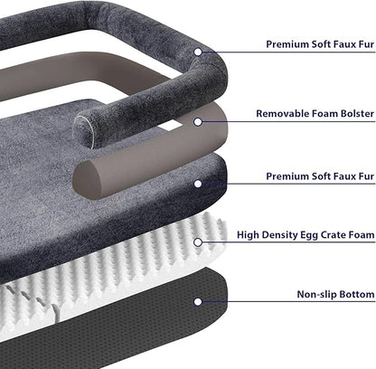 Human Dog Bed for Adult 71" x 46" x 9"