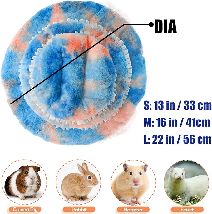 Cozy Small Animal Mat - Soft and Durable Bed for Hamsters, Guinea Pigs, Rabbits, and Small Pets(M)