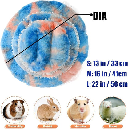 Cozy Small Animal Mat - Soft and Durable Bed for Hamsters, Guinea Pigs, Rabbits, and Small Pets(M)