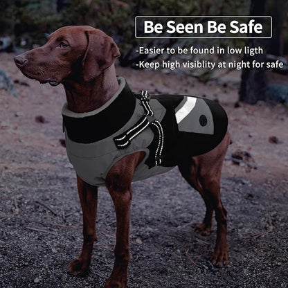 IECOii Dog Sweaters for Large Dogs Harness Built in