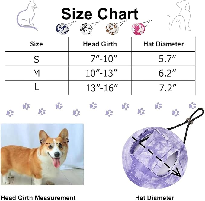 HDKUW Dog Bucket Hats