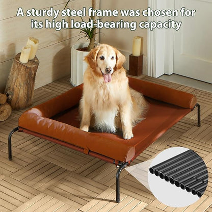 RRPETHOME Large Elevated Cooling Dog Bed