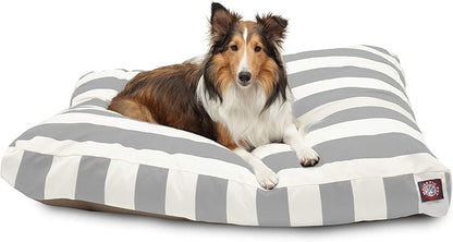 Majestic Pet Rectangle Large Dog Bed Washable – Non Slip Comfy Pet Bed – Dog Crate Bed with Removable Washable Cover – Dog Kennel Bed for Sleeping 44x36x5 Inch