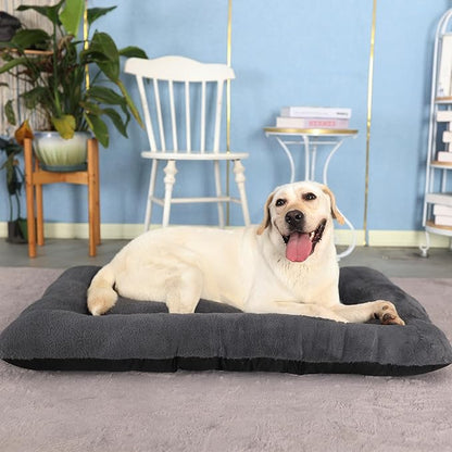 Crate Pad 42 Inch Machine Washable 80lbs,Dark Grey 42 x 28 Inch