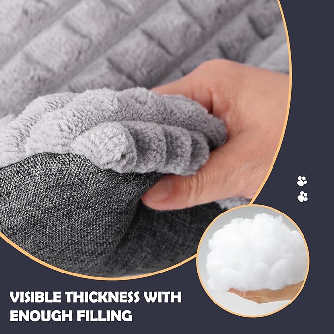 IEUUMLER Dog Bed FC014 (Gray, M(30"*20"))