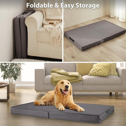 RRPETHOME Waterproof Outdoor Dog Beds Large Sized Dog