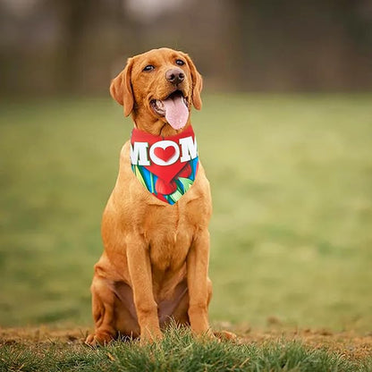 10PCS Mother’s Day Dog Bandanas for XXS XS Small Girl Boy Puppy Doggie“Best Mom” “Super Mom” “ I Love Mom” “ Happy Mother’s Day” Pink Blue Yellow Tie Dye Floral Grooming Accessories