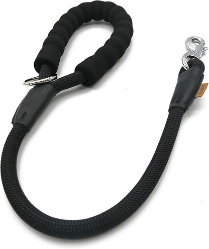 Dog Leash ((1/2") - 2FT, Black)