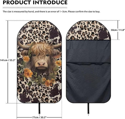 Cow Leopard Waterproof Towel Car Seat Cover Anti-Slip Bucket Seat Protector Washable Car Accessories Decro Universal Seat Cover for Car