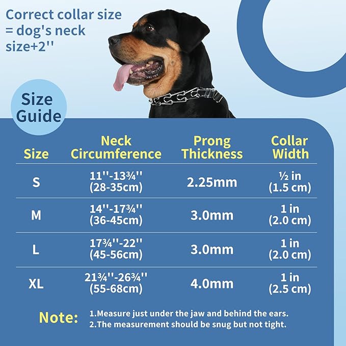 Mayerzon Martingale No Pull Collar for Large Medium Small Dogs Pitbull German Shepherd Doberman That Pull