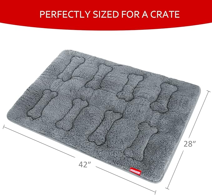 Dog Bed Crate Mat(42" X 28") 2 Pack