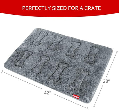 Dog Bed Crate Mat(42" X 28") 2 Pack