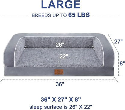 Large Dog Bed 36 x 27 x 8 Inch