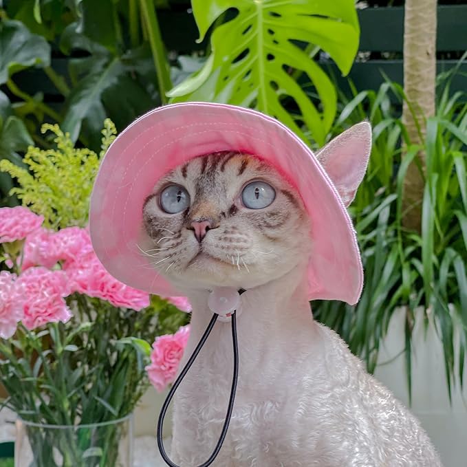 Pet hat with Ear Holes Sunscreen Baseball Cap Suitable for Small and Medium-Sized Dogs Outdoor Climbing hat in Summer Pet Products (Large