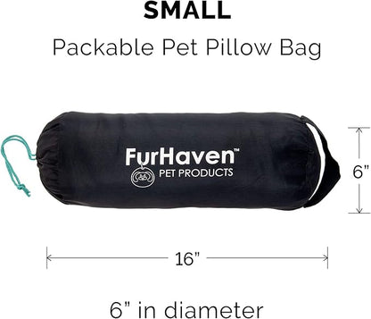 Furhaven Outdoor Travel Dog Bed for Small Dogs w/ Carry Bag