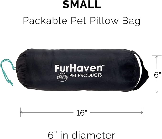 Furhaven Outdoor Travel Dog Bed for Small Dogs w/ Carry Bag