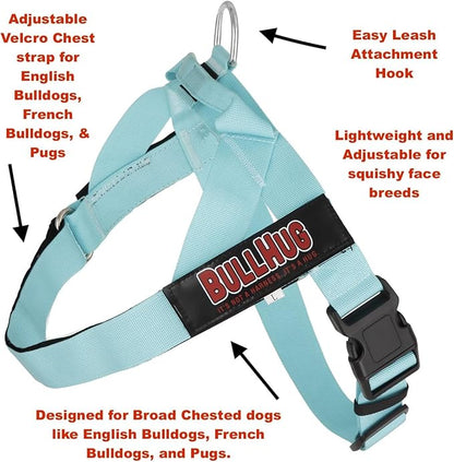 BULLHUG Harness – Made for Larger Chested Dogs Like English Bulldogs