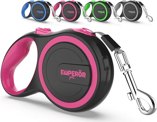 Emperor Pets 26 ft Retractable Dog Leash Large Dogs 110lb, Large 26 ft, -PK26