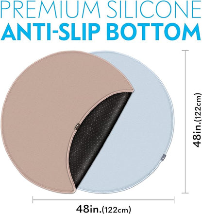 Paw Inspired Round Washable Pee Pads for Dogs (48" (2