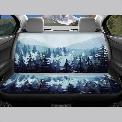 AFPANQZ Tree Pattern Car Rear Seat Cover Auto