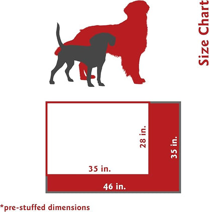 Majestic Pet Rectangle Large Dog Bed Washable – Non Slip Comfy Pet Bed – Dog Crate Bed Super Value Pillow Dog Bed – Dog Kennel Bed for Sleeping 46 x 35 Inch