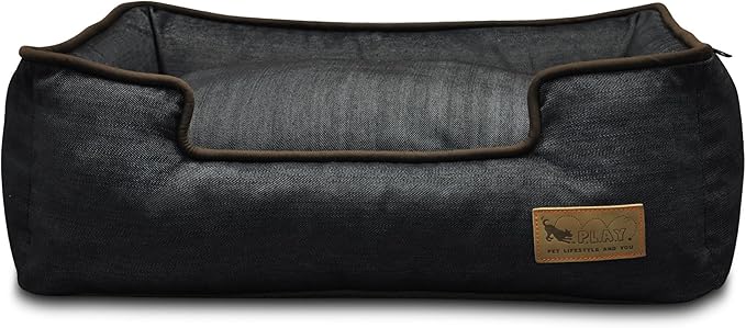 P.L.A.Y. Pet Lifestyle and You Denim Brown Lounge Bed for Dogs