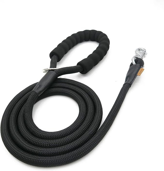 Dog Leash ((1/2") - 6FT, Black)