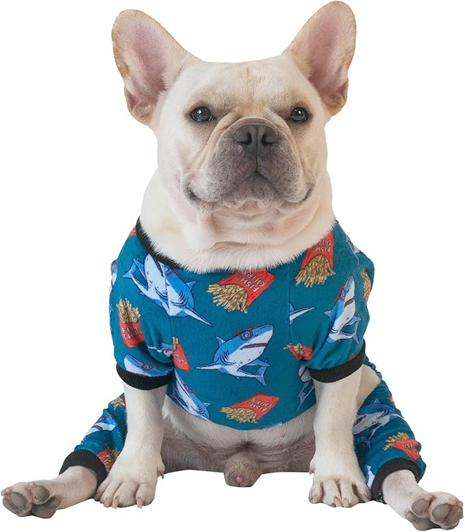 CuteBone Soft Puppy Pajamas Cute Dog Pjs Jumpsuit Pet Clothes Apparel P152M