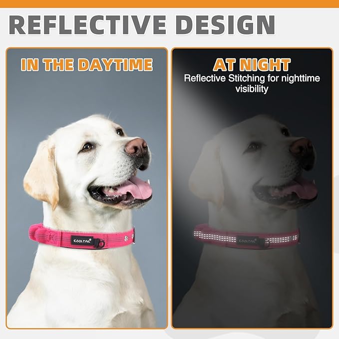 KOOLTAIL Tactical Dog Collar with Handle-Heavy Duty Dog Collar for Military Training