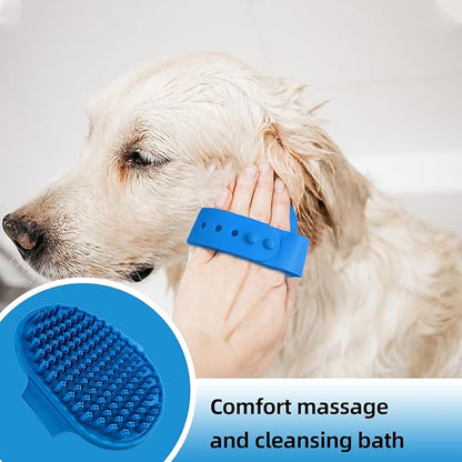 Dog Brush for Shedding,9 PCS in One Pet Slicker Hair Brush Kit with Pet Nail Clipper and File - Dog Cat Grooming Deshedding Undercoat Rake Brush Comb for All Small Large Dogs Cats Blue