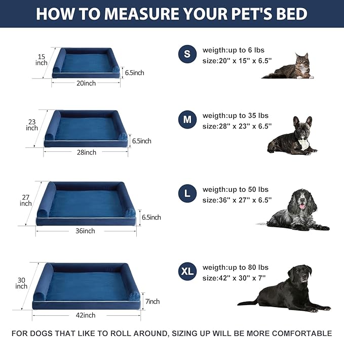 BFPETHOME Extra Large Dog Bed 80 lbs