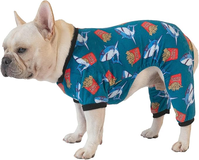 CuteBone Soft Puppy Pajamas Cute Dog Pjs Jumpsuit Pet Clothes Apparel P152M