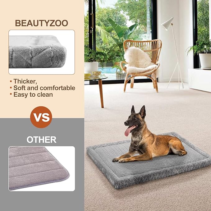 BEAUTYZOO Dog Crate Mat Pad 30" x 20"