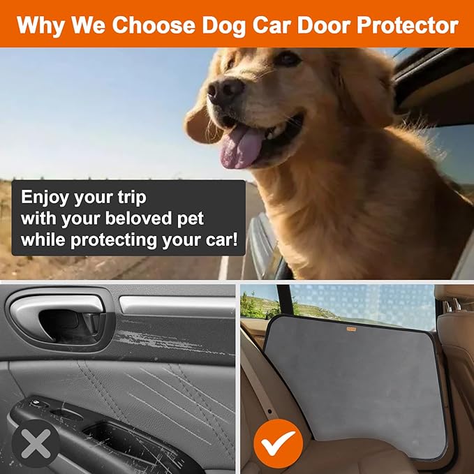 DogLemi 2 Pack Dog Car Door Protector 600D Oxford