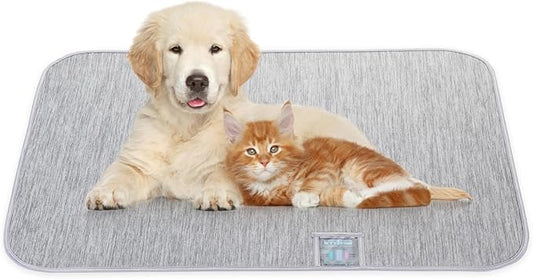Rywell Pet Reusable Bed Pad Summer Cooling Dogs Mat with Humidity indicator card