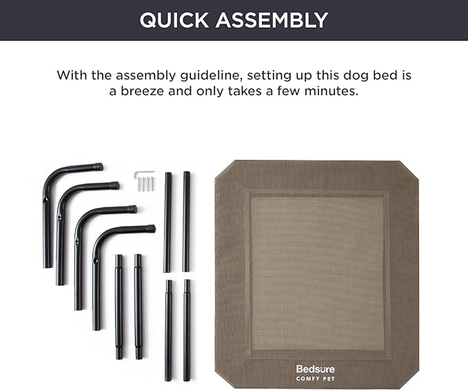 Bedsure XL Elevated Outdoor Dog Bed