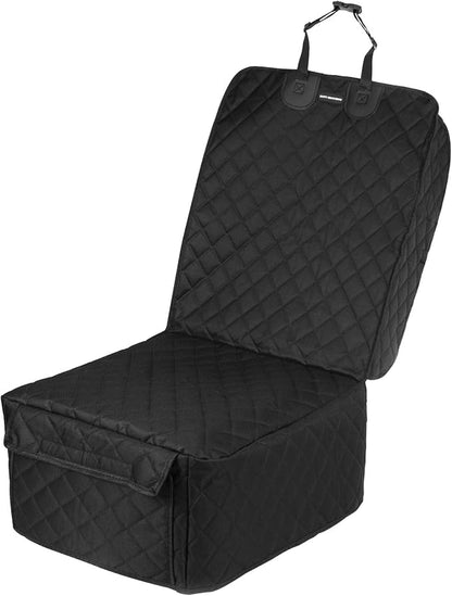 Dog Car Seat Covers Front Seat Cover with Side Flaps 100% Waterproof Car Seat Protector for Pets Scratch Proof Non-Slip Durable for Cars