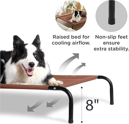 Bedsure Elevated Raised Cooling Cots Bed for Large Dogs 49 inches