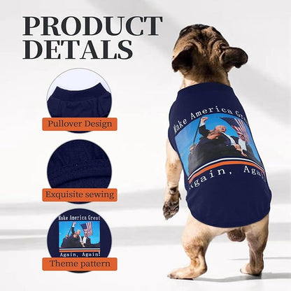 Dog Shirts for Medium Dogs Boy -Navy Blue