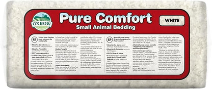 Oxbow Pure Comfort Small Animal Bedding - Odor & Moisture Absorbent, Dust-Free Bedding for Small Animals, White, 72 Liter Bag