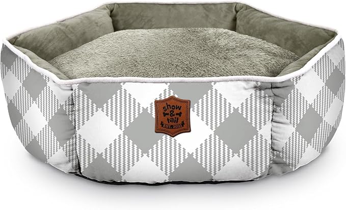 Show and Tail The Cushioned Comfy Dog Bed Soft Fleececanvas Print Fluffy Dog Bed