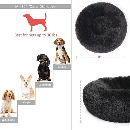 Dog Beds for Medium Dogs Washable Calming Bed 30 Inches