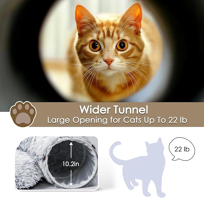 Cat Tunnel Bed for Indoor Cats