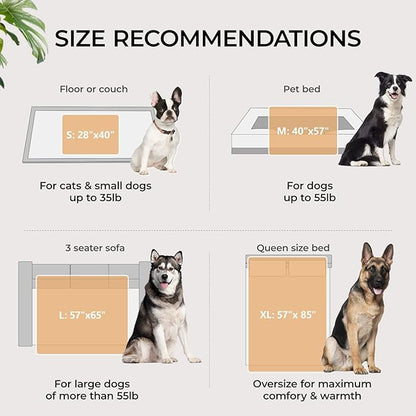 Luciphia Waterproof Pet Blankets for Couch Sofa Bed Small（40" x 28"）