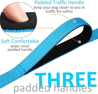 3 Handle Dog Leash 10FT Triple