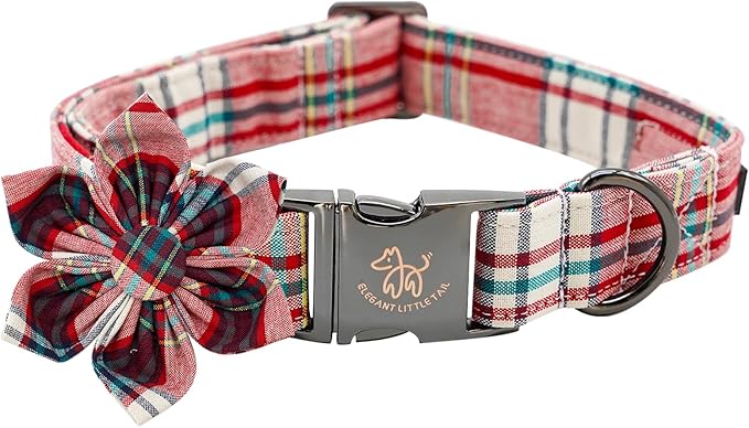 Elegant little tail Dog Collar with Flower