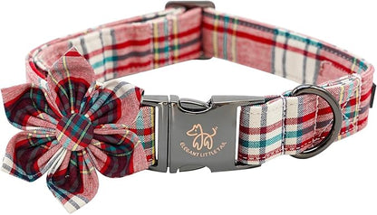 Elegant little tail Dog Collar with Flower