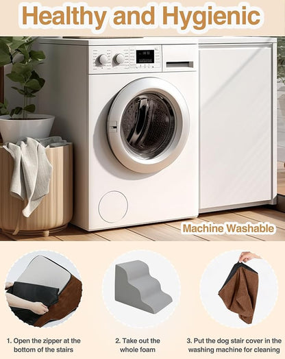 Dog Stairs for Small Dogs 3-Step Dog